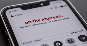 لقطة مقربة لشاشة هاتف ذكي تعرض النص "iPhone désactivé se connecter à iTunes" مع ظهور العديد من الرموز في الأسفل.